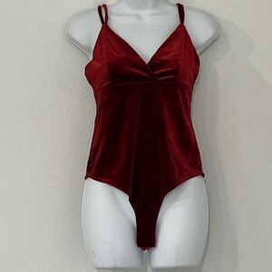 Forever 21 Velvet Bodysuit NWT Size M